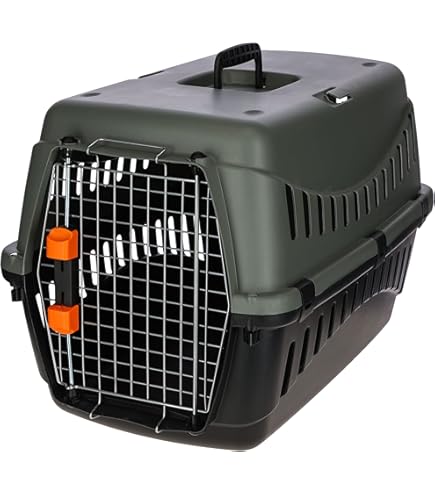 Reismand Kat Bovenlader | Blauw en Wit | 37.5X57X35 cm | Geschikt voor Katten & Puppies tot 10kg | Veilig Voor Auto | Niet Opvouwbaar | 98% Gerecycled Kunststof | Dier Transportbox