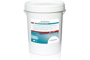 BAYROL Soft & Easy - Granulat-Kombination auf Aktivsauerstoff-Basis - 16,8 kg - für Desinfektion, Algenverhütung & Klareffekt - Wasserpflege für Pools - in vordosierten Beuteln - ohne Chlor