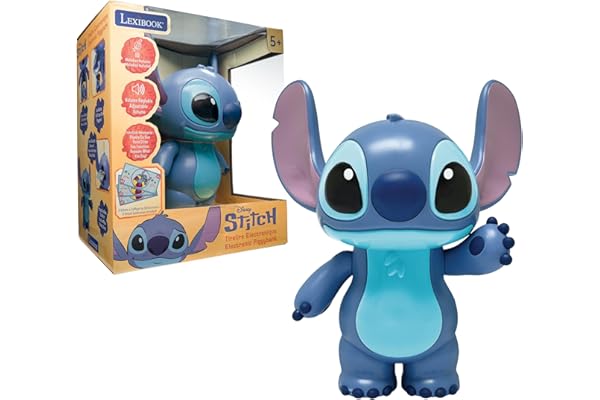 Lexibook, Disney Stitch, Tirelire électronique Stitch, Bleu, JG140D