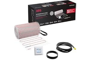 AEG elektrische Fußbodenheizung, Komplettset 5 m², 200 W/m², Comfort Turbo Thermo Boden TBS TC 200/5 Set Plus, 205822