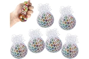 QIMEYU Stressbälle,Stressball für Erwachsene,Anti Stressball,6 Stück Stress Balls,Anti Stress Spielzeug für Kinder,Bunte Anti Stress Squeeze Traubenbälle Kinder Erwachsene für ADHS Angst Spannung und Stress