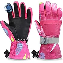 Guanti Da Neve Per Bambini 7-9 Anni - Impermeabili, Con Motivo Dinosauro, Per Sci E Sport Invernali - Foto 6