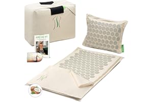 BACKLAxx ® tapis acupression – tapis massage pour la détente du dos, de la nuque et des épaules – tapis d acupression contre les tensions – tapis de massage avec coussin, tissu et sac
