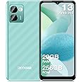 DOOGEE N50 Pro Mobile Phones, 20GB RAM + 256GB ROM/1TB TF Smartphone Android 13, Octa Core, 6.52" HD+ Smart Phone with 4200mAh, 50MP Camera, 4G Dual SIM, Face ID/Fingerprint - Green