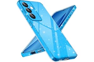 Paitech für Samsung Galaxy S25 5G Hülle Glitzer, Weiche TPU Silikon Handyhülle Galaxy S25 Dünne Flexible Stoßfeste Kratzfest Schutzhülle Frauen und Mädchen Bling Sparkle Case für Galaxy S25, Blau