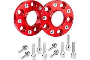 CarBole Distanziali Ruote 5x112mm & 20mm con Bullone:M14x1.5| NLB: 66,5 mm (2 Pezzi) Set