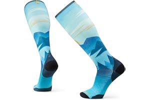 Smartwool Unisex Ski Zero Cushion Chasing Mountains Print Otc Socks Ski Zero Cushion Chasing Mountains Print OTC Socks