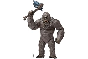 MNG06100 Monsterverse Godzilla vs Kong Mega Kong ze światłami i dźwiękami, czarny 33 cm