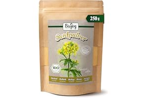 Biojoy Poudre de Moutarde BIO (250 g), Graines de Moutarde moulues, sans aditiffs (Sinapis alba)