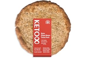 Cru8 Keto Pizza Bases - All Natural Nutritious Ingredients – Keto & Paleo Friendly, Low Sugar, Low Carb, Dairy, Grain & Gluten Free - Perfect for Everyone - 2 Pizza Packet (170g - 340g)