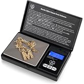 Bluefox Digital Pocket Scale - 500g Capacity, 0.01g Sensitivity, 7 Units of Measurement, Tare Function, Large Screen, Automatic Closing