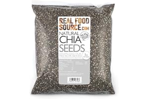 RealFoodSource Whole Natural Dark Chia Seeds 2.5kg Community Bulk Pack