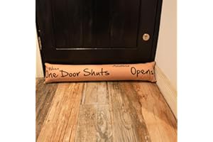 HOMETEX New Fabric Polycotton Draught Excluders Door Stoper Cushion Draft Insulator (One Door)