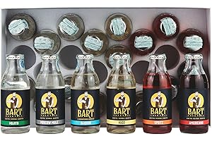 BART COCKTAIL BART - Box Aperitivo 24 Cocktail pronti da bere, Cocktail Set, Kit idee regalo, Bottigliette in vetro monodose da 125ml, (Americano, Spritz, Hugo, Daiquiri, Moscow Mule, Mojito) (BOX DA 24)