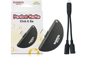 Pocket GoGo - Ultimate Auto-Catcher | Black/Red | USB-C Plug-and-Play, No Charge, Catches Pocket Monster & Spins Stops