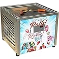 Kolice Countertop 45X45cm single square ice pan machine,fried ice cream roll machine,instant fry ice cream machine,roll ice cream machine, AUTO DEFROST and PCB smart AI temp. controller