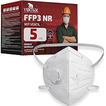 5 FFP3 Feinstaubmasken Mit Ausatemventil – Atemschutzmaske Von Stroxx, Hohe Schutzklasse