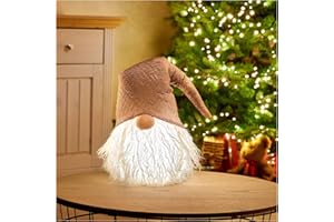 COM-FOUR® Premium swiateczny krasnal z LED jako dekoracja swiateczna, skandynawski krasnal z cieplym bialym swiatlem LED, podswietlany krasnal dekoracyjny [wybór rózni sie] (01 sztuka - 70cm)