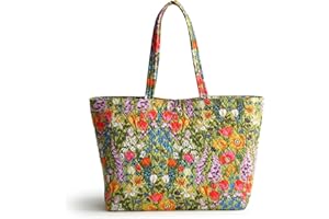 Vera Bradley Damen Premium Cotton Hathaway Tote Handtasche