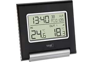 TFA Dostmann 30.3030.IT termometr radiowy, wielokolorowy, 9,9 x 12,5 x 6,2 cm