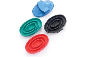 Lincoln Rubber Curry Comb - Black - Large