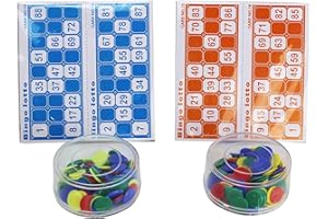 Wagtail 48 Cartones de Bingo mas 200 Marcador de Plástico 4 Colores .