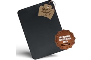 MastaPlasta Original Self-Adhesive Leather Repair Patch - Black 28cm x 20cm (11in x 8in). Your Instant Upholstery-Quality Scratch & Tear Repair for Sofas, Car Interiors, Bags, Vinyl & DIY