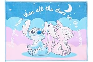 Clondo Tovaglietta in Tessuto Bambina, Per Stitch Fan, 40x30cm, Pranzo, per il Tempo Libero e la Scuola, Pieghevole