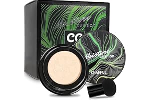 UTAPOSSIN BB De Coussin D'air, Mushroom Head Air Cushion CC Cream, Fond De Teint Longue Durée Mushroom Air Cushion, Air Cushion BB Cream Mushroom Head Air Cushion (01 Ivoire)