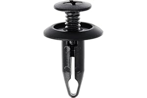 Restagraf - Rivet Plastique Multi-Usage - Compatible avec BMW, Ford (Certains Véhicules) - Réf. 225012 - Blister de 6, Noire