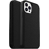 OtterBox for Apple iPhone 12 mini, Premium Leather Protective Folio Case, Strada Series, Black