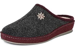 Schawos Pantofle domowe dla kobiet, wysokiej jakości pantofle, Made in Germany, z anatomicznie ukształtowaną wkładką i aktywną amortyzacją pięty