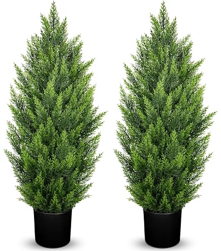 Zeder/Konifere Natura 120cm LA künstliche Pflanzen Kunstpflanzen Kunstbaum Thuja Zypresse