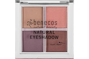 Benecos Natural beauty Palette ombretti a 4 colori, Vegan, Multicolore (Beautiful Eyes 001), 7.2 g