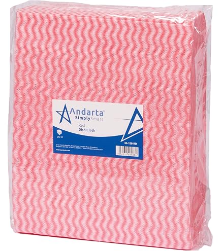 Andarta Blue J - 50 Panni Multiuso Assorbenti In Tessuto 35x42 Cm - Strofinacci Per Pulizia Codificati Blu - Lavabili E Riutilizzabili
