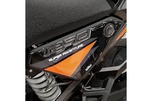 Resin Bike Adhesivos de Moto Compatibles con KTM 1290 Super Adventure S - R 2021. Protecciones Laterales Caja de Filtro Moto de Choques y Arañazos de Moto. Adhesivo 3D Resinado - Made in Italy