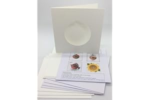 Iris Folding Card Pack Xmas Bauble 15cm Size, Makes 4 Cards DeeCraft Handmade Craft