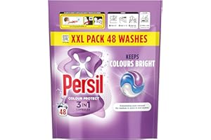 Persil Colour Protect 3 in 1 Washing Capsules keeps colours bright outstanding stain removal in quick & cold washes 48 washes