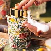 Vintage Rose Ceramic Foaming Soap Dispenser for Bathroom & Kitchen Refillable Lotion Liquid Foam Pump Dispenser