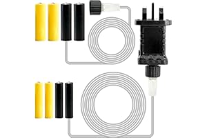 GEEZY Mains to Battery Adaptor Re-placer AA/AAA Battery Charger for Decorations and Electronic Devices