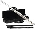 Classic Cantabile FL-100 Querflöte – Vernickeltes Neusilber, Geschlossene Klappen, Inkl. Etui