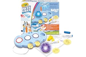 CRAYOLA - Color Wonder Plantillas Luminosas sin Manchas Bluey, Actividad Creativa y Regalo para niños a Partir de 3 años, 75-0274
