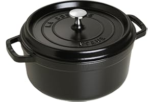 Staub Okrągła brytfanna z żeliwa w kolorze czarnym – średnica/pojemność 24 cm/3,8 litra