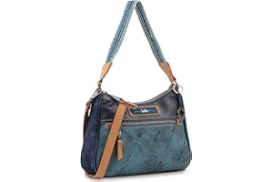 Lois - Bolso Bandolera Mujer - Bolso Mujer Pequeño de Marca - Bolsos Bandolera Mujer de Lona/PU - Bolso Mujer Bandolera de Uso Diario - Bolso Pequeño Mujer Casuales