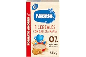 NESTLÉ Nestle Papilla 8 Cereales con Galleta, 725 g