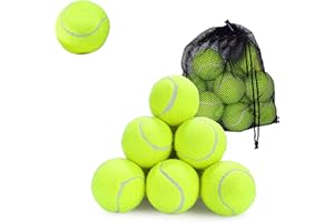 Knight Tennis Balls with Mesh Carrying Bag Pack of 12 & 24|Pressureless,All Court Types |Sports |Dog, Pet Exercise Practice |Throwing Machine |Tennis |Cricket Ball |Soft Tennis