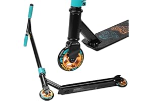 SportVida Stunt Trottinette ABEC 7/9 - Trottinette - Trottinette Freestyle - Guidon rotatif à 360°