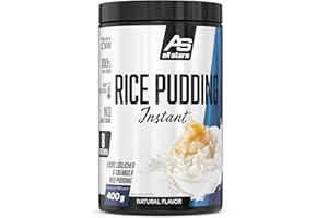 ALL STARS Rice Pudding 400g - Leckere Zwischenmahlzeit mit wenig Fett & ohne Zuckerzusatz, Laktosefrei, Instant Reispudding 100% Reismehl ohne Zusätze