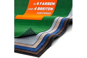 Midori Rasenteppich | Balkonteppich 100 x 200 cm in Grün | Robuster & witterungsbeständiger Kunstrasen-Teppich mit Drainage-Noppen für Balkon Terrasse Outdoor