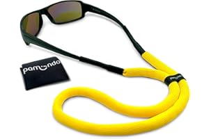pamindo Cordon à lunettes flottant pour les loisirs & les sports aquatiques - cordon de lunettes pour hommes, femmes & enfants - flottant et à fixation sure